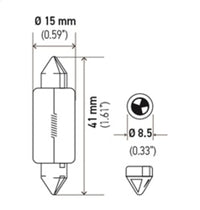 Thumbnail for Hella Universal Clear T4.63 Incandescent 12V 15W Bulb (MOQ 10)