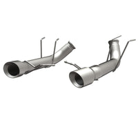 Thumbnail for MagnaFlow 13 Ford Mustang Dual Split Rear Exit Stainless Axle-Back Cat Back Exhaust (Competition)