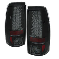 Thumbnail for Spyder Chevy Silverado 1500 99-02 (Not Fit Stepside) LED Tail Lights Blk Smke ALT-YD-CS99-LED-BSM