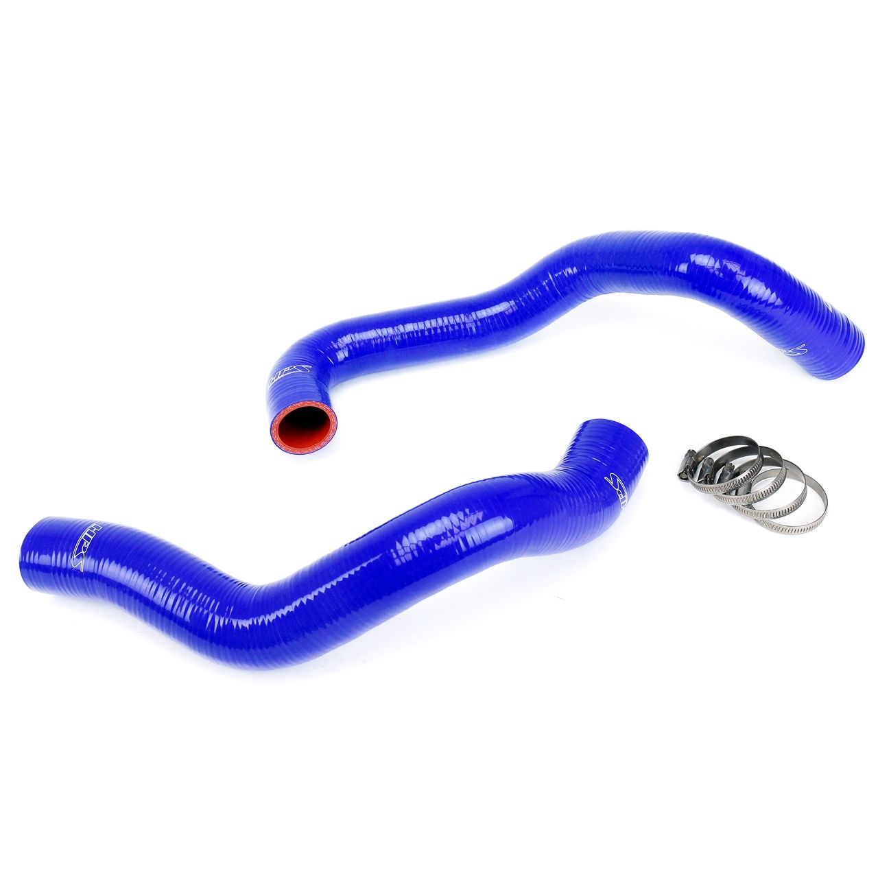 HPS Blue Reinforced Silicone Radiator Hose Kit Coolant for Ford 94-95 Mustang GT / Cobra