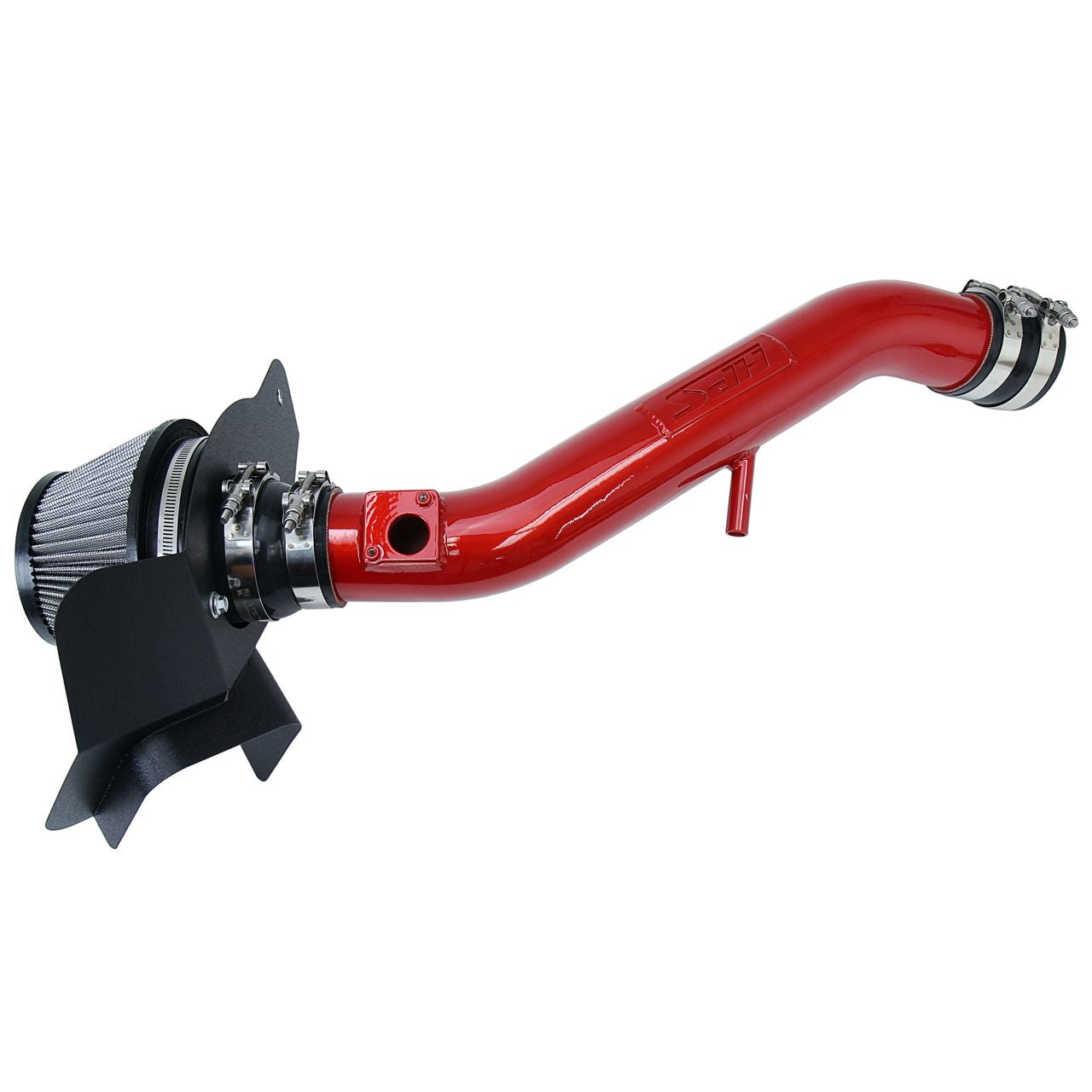 HPS Shortram Air Intake Kit 2013-2020 Lexus GS350 3.5L V6, Includes Heat Shield, Red
