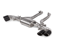 Thumbnail for Akrapovic 2020-23 BMW X5M (F95)/X6M (F96) Slip-On Line (Titanium) w/Carbon Fiber Titanium Tips