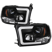 Thumbnail for Spyder 09-16 Dodge Ram 1500 Version 2 Headlights Light Bar DRL Black PRO-YD-DR09V2-LBDRL-BK
