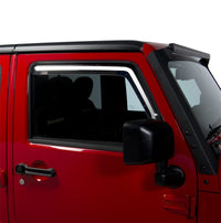 Thumbnail for Putco 07-18 Jeep Wrangler JK - Front Only Element Tinted Window Visors