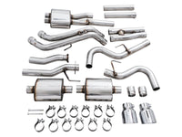 Thumbnail for AWE 16-22 Toyota Tacoma 0FG Catback Exhaust w/ BashGuard - Dual Chrome Silver Tips