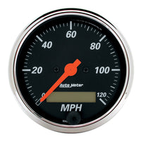 Thumbnail for Autometer Designer Black 3-1/8in Electronic Programmable 120MPH Speedometer