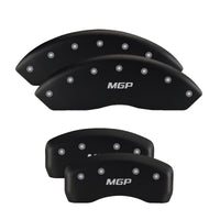 Thumbnail for MGP 4 Caliper Covers Engraved Front & Rear Gen 5/Camaro Red finish silver ch