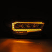 Thumbnail for AlphaRex 16-20 Toyota Tacoma NOVA LED Projector Headlights Plank Style Chrome w/Activation Light