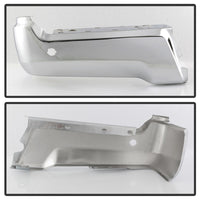 Thumbnail for XTune 17-19 Ford F250/ F350 Rear Left Bumper Cap End w/ Sensor Hole - Chrome RB-FF25017-BEWS-L