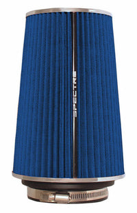 Thumbnail for Spectre Adjustable Conical Air Filter 9-1/2in. Tall (Fits 3in. / 3-1/2in. / 4in. Tubes) - Blue