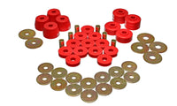 Thumbnail for Energy Suspension Body Mount Bushing Sets - Red