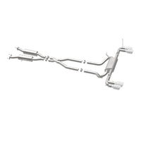 Thumbnail for MagnaFlow Cat Back, SS, 2.5in, Quad Split Polish 4in tip 14-15 Jeep Grand Cherokee 3.6L/5.7L V6/V8