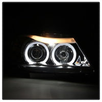 Thumbnail for Spyder BMW E90 3-Series 06-08 (4 dr) Proj LED Halo Amber Reflctr Rplc Bulb Smke PRO-YD-BMWE9005-AM-S