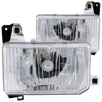 Thumbnail for ANZO 1988-1989 Nissan Hardbody Crystal Headlights Chrome