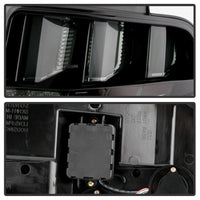Thumbnail for Spyder 10-12 Ford Mustang Light Bar Seq Turn Signal LED Tail Lights - Smoke ALT-YD-FM10-LED-SM