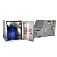 Thumbnail for Westin/Brute V Shape Goose Neck 5th Wheel 57in Tailgate Box 1 Drawer/2 Swing Doors - Aluminum