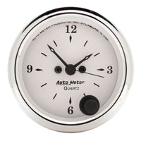Thumbnail for AutoMeter Gauge Clock 2-1/16in. 12HR Analog Old Tyme White