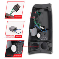 Thumbnail for ANZO 1999-2007 Chevrolet Silverado 1500 LED Taillights Red/Clear