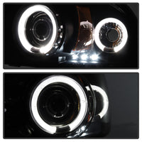 Thumbnail for Spyder Dodge Dakota 97-04/Durango 98-03 1PC Projector Headlights LED Halo LED Blk PRO-YD-DDAK97-BK