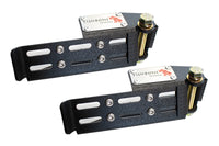 Thumbnail for Fishbone Offroad 2007+ Jeep Wrangler/Gladiator Steel - Black Foot Peg Set