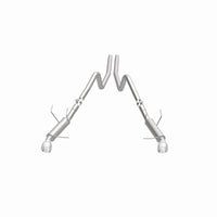 Thumbnail for Magnaflow 2014 Ford Mustang V6 3.7L Comp Series Dual Split Rear Polished Stainless C/B Perf Exhaust