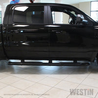 Thumbnail for Westin 2019 Ram 1500 Crew Cab (Excl. 2019 Ram 1500 Classic) PRO TRAXX 5 Oval Nerf Step Bars - Black