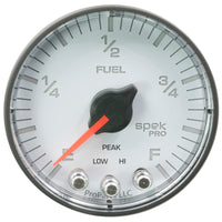 Thumbnail for Autometer Spek-Pro Gauge Fuel Level 2 1/16in 0-270 Programmable Wht/Blk