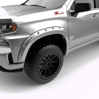 Thumbnail for EGR 2019 Chevy 1500 Color Match Style Fender Flare - Set - Switchblade Silver
