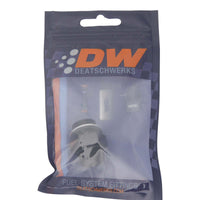 Thumbnail for DeatschWerks 8AN ORB Male to M18 X 1.5 Metric Male (Incl O-Ring and Washer) - Anodized Matte Black