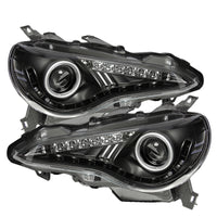Thumbnail for Spyder Scion FRS 12-14 Projector Headlights DRL LED Black PRO-YD-SFRS12-BK