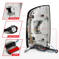 Thumbnail for ANZO 15-21 Chevrolet Colorado Full LED Tail Lights w/ Red Lightbar Black Housing Clear Lens