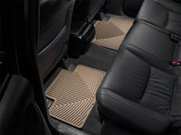 Thumbnail for WeatherTech 05-13 Toyota Tacoma Crew Cab Rear Rubber Mats - Tan