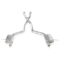 Thumbnail for Stainless Works 2018 Jeep TrackHawk 6.2L 3in Catback System X-Pipe Turbo S-Tube Muffler Stock Exit