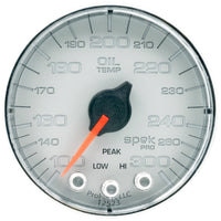Thumbnail for Autometer Spek-Pro Gauge Oil Temp 2 1/16in 300f Stepper Motor W/Peak & Warn Slvr/Chrm