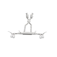 Thumbnail for MagnaFlow Cat Back, SS, 2.5in, Quad Split Polish 4in tip 14-15 Jeep Grand Cherokee 3.6L/5.7L V6/V8