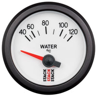 Thumbnail for Autometer Stack 52mm 40-120 Deg C M10 Male Electric Water Temp Gauge - White