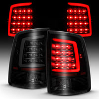 Thumbnail for ANZO 2009-2018 Dodge Ram 1500 LED Taillight Plank Style Black w/Smoke Lens