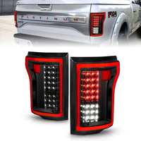 Thumbnail for ANZO 2015-2016 Ford F-150 LED Taillights Black