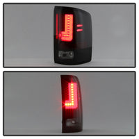 Thumbnail for Spyder GMC Sierra 2016-2017 Light Bar LED Tail Lights - Black Smoke ALT-YD-GS16-LED-BSM