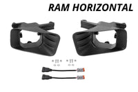 Thumbnail for Diode Dynamics SS3 Ram Horizontal Fog Light Mounting Bracket Kit