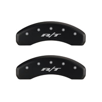 Thumbnail for MGP 4 Caliper Covers Engraved Front & Rear RT1-Truck Red finish silver ch