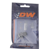 Thumbnail for DeatschWerks 6AN Male Flare to M14 X 1.5 Male Metric Adapter (Incl Washer) - Anodized Matte Black