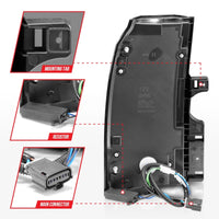 Thumbnail for ANZO 2015-2020 Chevrolet Tahoe LED Tail Lights w/ Light Bar Black Housing Somke Lens