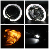 Thumbnail for Spyder BMW E46 3-Series 04-06 2 DR Projector Halogen Model- LED Halo Blk PRO-YD-BMWE4604-2DR-HL-BK