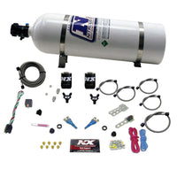 Thumbnail for Nitrous Express 92-95 Dodge V8 TBI Dual Nozzle Nitrous Kit (50-125HP) w/15lb Bottle