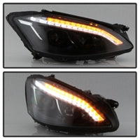 Thumbnail for Spyder Mercedes W221 S Class 07-09 Headlights - HID Model Only - Black PRO-YD-MBW22107-HID-DRL-BK