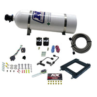 Thumbnail for Nitrous Express Dominator Gemini Pro-Power Alcohol Nitrous Kit (100-500HP) w/15lb Bottle