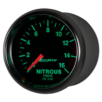 Thumbnail for Autometer GS 2 1/16in. 1600PSI Nitrous Fuel Pressure Gauge