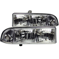 Thumbnail for ANZO 1998-2005 Chevrolet S-10 Crystal Headlights Chrome
