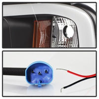 Thumbnail for Spyder 02-05 Dodge Ram 1500 Light Bar Projector Headlights - Black (PRO-YD-DR02V2-LB-BK)